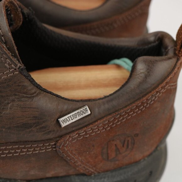 Merrell Mens Styria Boots Size 7.5 Waterproof Brown Leather Lace Up Outdoor Work - Picture 9 of 16